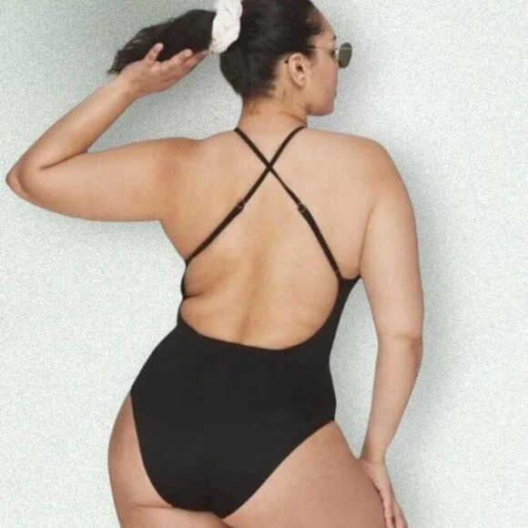 NWT Andie Swim The Asbury One Piece Black Swim Suit Size S - Picture 3 of 6